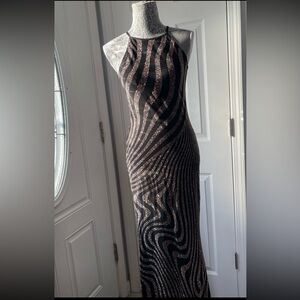 Jump Apparel PROM/PARTY/COCKTAIL/WEDDING dress, size 7/8 black/rose gold dress